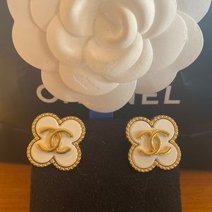 Chanel earrings. Purchased during trip to Paris from Chanel.